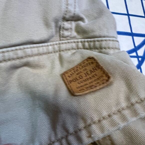 Polo Jeans Co Ralph Lauren Shorts Men's 30 Khaki Cargo Carpenter Workwear - Picture 7 of 9